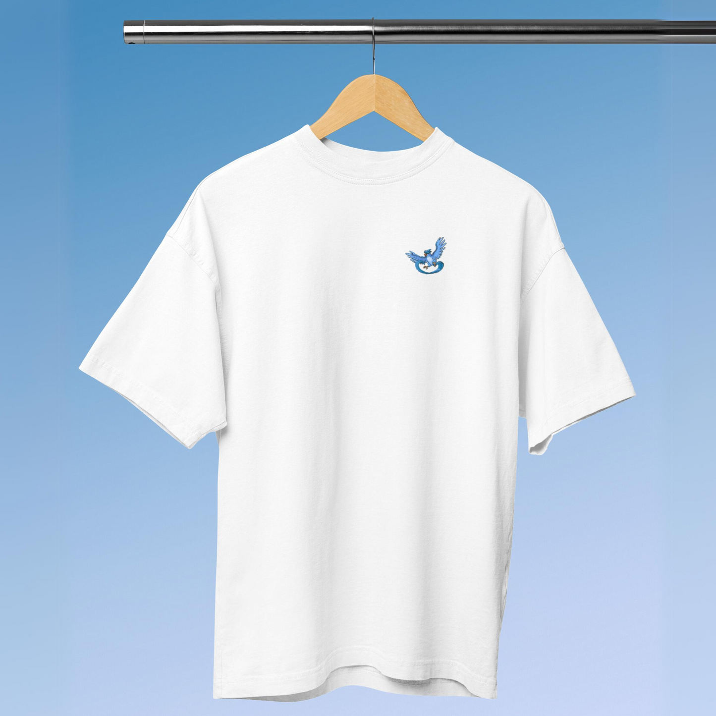 Articuno pixel art Pokemon T-Shirt with Backprint