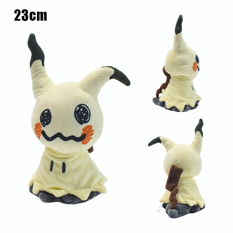 Disguised Delight: Adorable Mimikyu plush toy with soft, yellow fur and a mysterious aura. Perfect for fans of the Ghost-type Pokémon.
Ghostly Guardian: High-quality Mimikyu plush toy featuring realistic details, including its signature disguise and haunting eyes. A must-have for Pokémon collectors.