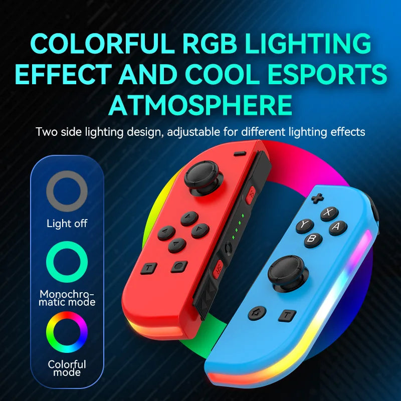 Nintendo Switch compatible Controller 2-Pack with RGB Lighting