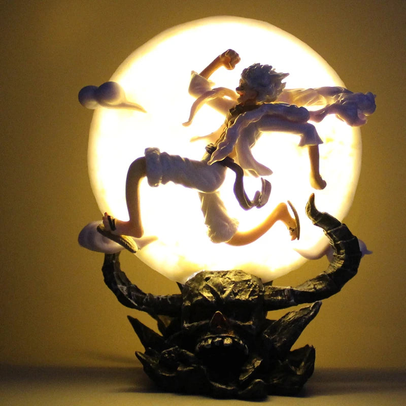 Gear 5 Luffy Action Figure/Moon Lamp - Unleash the Power of the Straw Hat Pirate