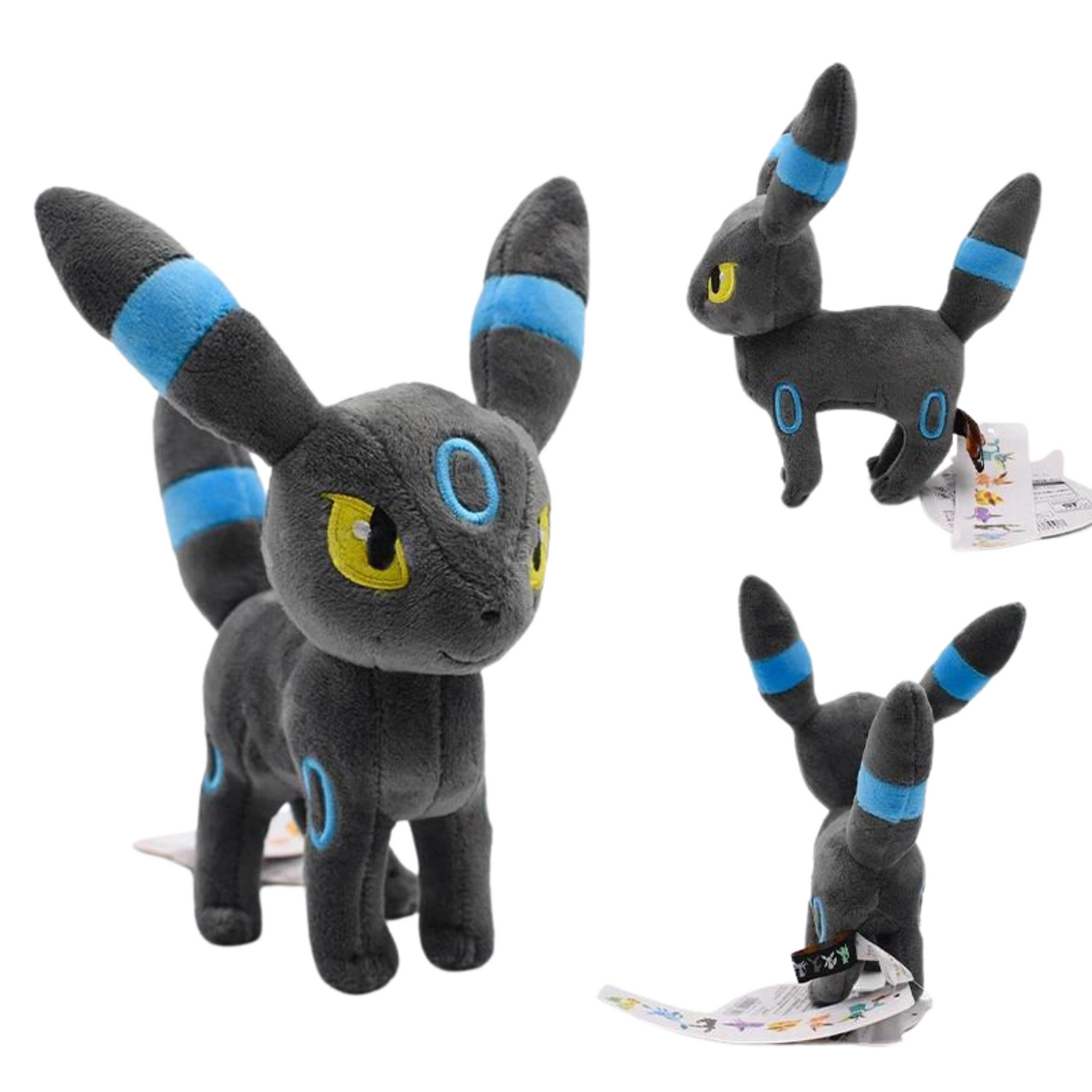 Shiny Umbreon Plush Toy: An adorable plush version of the Dark Pokémon Umbreon, with shiny silver-blue fur.